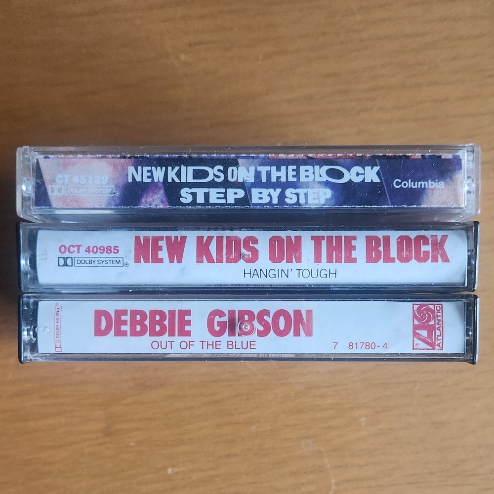 New Kids On The Block - Step By Step, Hangin' Tough & More - Tapes (Lot of 3) 